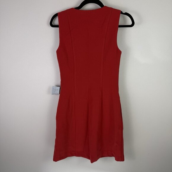 Charles Henry Red Button Front Mini Dress Sleeveless Party Cocktail XS - Picture 10 of 10